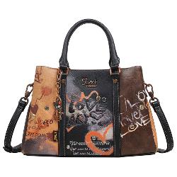 Geanta dama Janet Art Gallery 30x11x20 cm TV000149Material material textil si piele ecologica