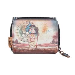 Portofel dama Janet 11x4x8 cm TV000023Material material textil si piele ecologica