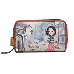 Portofel dama Janet 13x3x9 cm TV000021Material material textil si piele ecologica