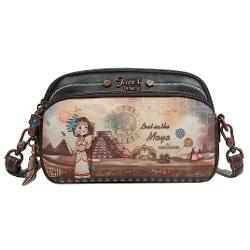 Geanta dama Janet crossbody 22x6x14 cm TV000130Material material textil si piele ecologica