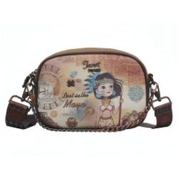 Geanta dama Janet crossbody 21x6x16 cm TV000002Material material textil si piele ecologica