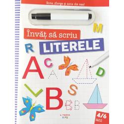 Aceast&259; carte cu pagini care se pot &537;terge este conceput&259; pentru a-i ajuta pe cei mici s&259; &icirc;&537;i dezvolte abilit&259;&539;ile esen&539;iale de scriere &537;i &icirc;i ghideaz&259; pas cu pas &icirc;n recunoa&537;terea &537;i descifrarea literelor alfabetului&nbsp;