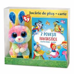Pachet format dinJucarie de plus TY Beanie Boos - Twitches iepure multicolor 15 cmsi cartea2 Povesti fantasticeScufita RosieAladin&nbsp;Atentie Cutia cadou este cu titlu de prezentare sugestie de ambalare Pachetul contine doar carte si jucarie fara cutie