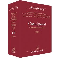 Lucrarea se impune drept una dintre cele mai solide &537;i respectate analize dedicate&nbsp;Codului penal&nbsp;&537;i&nbsp;Legii de punere &icirc;n aplicare&nbsp;a acestuia devenind &icirc;n timp un reper esen&539;ial pentru doctrina &537;i practica juridic&259; din Rom&acirc;niaParte a&nbsp;Colec&539;iei Comentarii Beck aceast&259; edi&539;ie ofer&259; o abordare ampl&259; &537;i coerent&259; a dispozi&539;iilor 