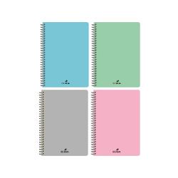 Caietul A4 cu 80 de file &537;i spir&259; din plastic ECADA este o alegere practic&259; pentru &537;coal&259; birou sau activit&259;&539;i zilnice de notare Formatul A4 ofer&259; spa&539;iu generos pentru calcule exerci&539;ii &537;i noti&539;e fiind potrivit pentru utilizare frecvent&259;Coperta rezistent&259; din plastic asigur&259; protec&539;ie sporit&259; filelor &537;i contribuie la o 