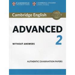 Cambridge English Advanced 2 Students Book without answers Authentic Examination PapersBinding PaperbackDate Published 2016-08-18Authors Cambridge University PressCambridge English Advanced 2 authentic examination papers provide the perfect preparation tool because they are exactly like the real exam These examination papers for the Cambridge English Advanced CAE exam provide the most authentic exam preparation available allowing candidates to 