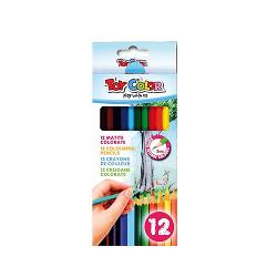Creioane colorate Toy Color 12 culoriCreioanele colorate au form&259; hexagonal&259; &537;i grosimea scrierii de 3 mmSunt fabricate din lemnSetul con&539;ine 12 culori vibranteSunt foarte u&537;or de ascu&539;it &537;i de utilizatSunt recomandate pentru utilizarea la &537;coal&259;Sunt recomandate copiilor cu vârsta de peste 3 aniRespect&259; reglement&259;rile europene de compozi&355;ie chimic&259;