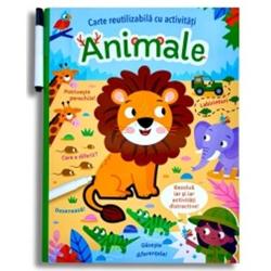 Animale - Carte reutilizabila cu activitati