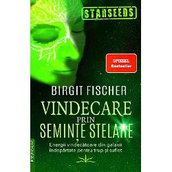 Frecvente vindecatoare pentru noua epoca a transformariiEnergiile Stareseeds pe care Birgit Fischer le canalizeaza din cele mai indepartate galaxii le ofera miilor de oameni un profund sentiment de conexiune de vindecare si de regasire a sentimentului de &bdquo;acasa&rdquo;Prin cartea Vindecarea prin Semintele Stelare renumitul medium introduce acum rase stelare complet noi care exercita o influenta deosebit de vindecatoare asupra bunastarii noastre dezvoltarii 