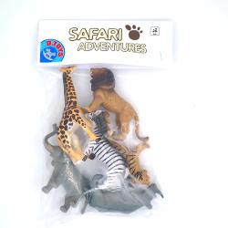 Folose&537;te-&539;i imagina&539;ia &537;i creeaz&259; tot feluri de scene anima&539;ii particip&259; la expedi&539;ii &537;i misiuni aventuroase &icirc;n safari Depinde doar de tine &537;i de creativitatea ta Setul con&539;ine 6 figurine de animale s&259;lbatice tigru leu elefant giraf&259; zebr&259; rinocer din plastic