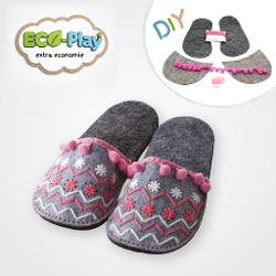Dimensiune final&259; Aproximativ 21 x 10 x 5 cm m&259;rime potrivit&259; pentru picioare &icirc;ntre 28-31&nbsp;Transform&259; timpul liber &icirc;ntr-o aventur&259; creativ&259; cu setul de cusut papuci de cas&259; de la D-Toys Acest kit DIY este conceput special pentru micii designeri care doresc s&259; &icirc;&537;i creeze propria &icirc;nc&259;l&539;&259;minte comod&259; &537;i colorat&259; dezvolt&acirc;ndu-&537;i &icirc;n acela&537;i 
