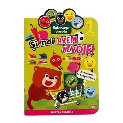 &Icirc;nva&539;&259; CULORILE &icirc;n timp ce te joci cu autocolanteCinci cercule&539;e colorate sunt gata s&259; se ia la &icirc;ntrecere cu anim&259;lu&539;ele &537;i s&259; se joace &icirc;mpreun&259; cu ele Al&259;turi de aceste balona&537;e vesele cel mic se va amuza &537;i va &icirc;nv&259;&539;a- s&259; recunoasc&259; culorile- s&259;-&537;i antreneze mi&537;c&259;rile &icirc;ncheieturii m&acirc;inii- s&259;-&537;i dezvolte 