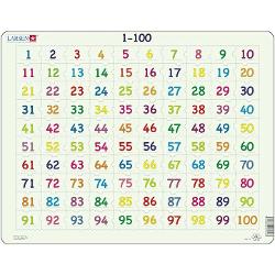 Puzzle cu 100 de piese Cifre 1-100 AR10