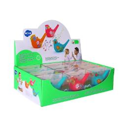 Jucarie Interactiva pentru Copii Fluier in Forma de Pasare in Culori Vibrante din Plastic ce se umple cu apa Ajuta la imbunatatirea abilitatilor motorii a coordonarii ochi-mana Perfect pentru dezvoltarea imaginatiei si a dexteritatii manuale a copiilorPretul afisat este per bucata Nu se poate alege culoarea
