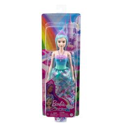 Papusile printesa Barbie&trade Dreamtopia cu aspect de basm le permit copiilor sa descopere o lume de povesti magice si sa experimenteze aventuri regale Aceste papusi printesa Barbie&reg cu un corset stralucitor cu efect de ombre si o fusta lunga de printesa cu imprimeu floral colorat si strat de tul inspira povestirea Pantofii asortati si o tiara detasabila cu detalii asemanatoare unei bijuterii completeaza aspectul regal Cu culorile curcubeului si detalii fantastice papusile 