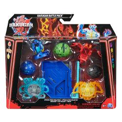 Acest set include 2 BakuganI Atac Special prin Rotire si 3 bile Bakugan de baza plus carti de joc Foloseste cardul de lansare si cordonul de lansare incluse pentru a activa Bakugan-ul rotitor Combina-ti Bakugan-ul cu ajutorul sistemului de legare a bilelor in mai multe parti Pur si simplu prinde partea de sus a personajului de partea de jos sisau inelul armei Atac Special si pregateste-te de lupta Cu cat colectionezi mai multe cu atat mai multe vei putea personaliza Foloseste 
