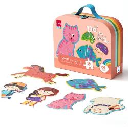 Puzzle 54 piese cu efect luminos DELI Friends 3 - descriere produsDescoperiti noua gama de puzzel-uri DELI potrivite pentru copii din oferta online Office Direct la un raport calitate-pret excelent Colectia este formata din 6 puzzel-uri cu grad de dificultate diferit pentru a alege modelul potrivit copiilor dumneavoastra Modelul Friends se incadreaza in&nbsp;nivelul 1 de dificultate&nbsp;ceea ce il face potrivit pentru copiii cu&nbsp;varsta 3 fiind usor si intuitiv de 