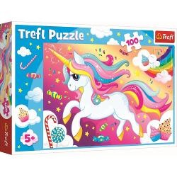 Puzzle Trefl 100 Frumosul Unicorn 16386