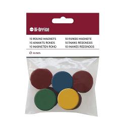 Set de 10 magneti Bi-Silque in diferite culori pentru orice tip de tabla magnetica Magneti puternici ideali pentru sustinerea documentelor sau simbolizare datorita culorilor ale acestora Usor de folosit si foarte practici