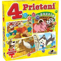 Puzzle 4 Prieteni Mici 6 9 15 20 NOR2464