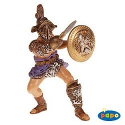 Gladiator - Figurina PapoJucaria Gladiator este o figurina pictata manual excelent detaliata care ofera copiilor posibilitatea multor ore de joaca originala si instructivaFigurina&160;Gladiator poate fi o jucarie educationala pentru copii dar si o piesa pentru colectionarii fara varstaJucaria nu contine substante toxiceDimensiune9x75x8cm;Varsta 3