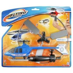 Fii un maestru al aerului cu aceste elicopterpe care le vei putea lansa sa zboareLansarea se face cu ajutorul unui lansatorsi va ramane in aer cat timp se va rotii eliceleContinutul setului-Elicopter-Lansator-elice