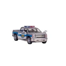Masinuta din metal si plastic actionata prin frictiune model Chevrolet Silverado Dimensiune 125 cm Contribuie la dezvoltarea imaginatiei si creativitatii Recomandat copiilor peste 3 ani 