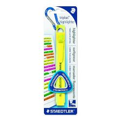 Text marker evidentiator Staedtler triplus highlighterVarf tesitScriere de la 2 - 5 mmPrevazut cu capac si clips de prindere pentru carabinaAcesta vine ambalat pe blister