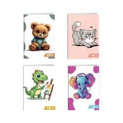 Caietul A5 Tip 1 Elisa Tiny Tails&nbsp;este ideal pentru elevii din ciclul primar Liniatura Tip 1 ajut&259; copiii s&259; formeze corect literele Spa&539;iul dintre linii ofer&259; ghidaj pentru un scris ordonat &537;i lizibilIMPORTANT Pretul afisat este per bucata Nu se poate alege culoarea