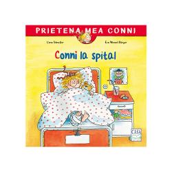 &Icirc;n cartea &bdquo;Conni la spital&rdquo; Conni &icirc;&537;i rupe piciorul &537;i dep&259;&537;e&537;te teama de medici radiografii &537;i 