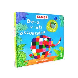 Bun venit &icirc;n lumea lui ElmerDescoper&259; aventurile amuzante ale elefantului multicolorDescoper&259; distrac&539;ia prietenia &icirc;ncrederea &icirc;n sine bun&259;tatea curajul unicitatea &537;i creativitateaAceast&259; carte cu clapete este destinat&259; &icirc;n special copiilor mici de obicei 1&ndash;4 ani Conceptul e simplu &537;i captivant copiii trebuie s&259;-l g&259;seasc&259; 