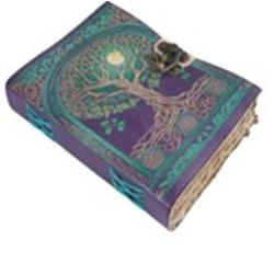 Jurnal Vintage dimensiune&nbsp; 20 x 15 cm coperti din piele naturala hartie lucrata manual din bumbac Inchizatoare metalica tip ancora