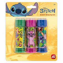 Set baloane de sapun Disney Stitch perfect pentru distractie in aer liber si momente pline de veselie Pachetul contine 3 flacoane cu solutie pentru baloane fiecare avand o capacitate de 50 ml oferind copiilor posibilitatea de a crea o multime de baloane colorate Fiecare flacon este decorat cu grafica vesela inspirata din universul Stitch si este prevazut in partea superioara cu o jucarie tip labirint adaugand un plus de distractie chiar si atunci cand nu sunt folosite pentru baloane 