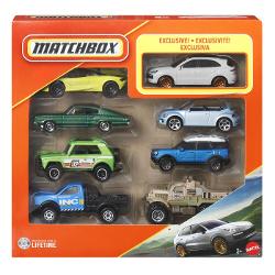 Setul Matchbox contine 8 masinute din metal fiecare realizata cu un nivel ridicat de detalii si inspirata din modelul real de vehicul Acest set special include un vehicul de politie exclusiv disponibil doar in acest pachet si combina masini sport masini clasice SUV-uri si utilaje de constructii pentru o experienta completa de joc si colectie Masinutele sunt fabricate din metal durabil cu piese din plastic la scara aproximativa 1 la 64 si sunt potrivite pentru copii de la 3 ani in sus 