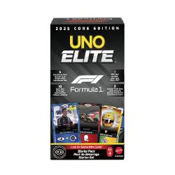Jocul de carti UNO Elite Formula 1 2025 Core Edition aduce adrenalina curselor direct in mainile tale combinand regulile clasice UNO cu tematica spectaculoasa din lumea Formula 1 Acest starter pack include un pachet UNO complet alaturi de booster packs si carti speciale inspirate de piloti si masini celebre oferind o experienta competitiva de dinamica Designul premium si grafica moderna transforma fiecare runda intr-o cursa plina de strategie si surprize unde fiecare carte jucata poate 
