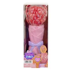 Barbie Petal Pop Papusa Barbie Trandafir Rosu este o jucarie surpriza creativa si plina de magie care ascunde in interior o papusa si accesorii adorabile Ambalajul in forma de floare cu petale colorate si design elegant se deschide pentru a dezvalui sau experienta de unboxing captivanta In interior se afla o papusa Barbie si un mic companion oferind multiple posibilitati de joaca si povesti imaginative Texturile culorile pastelate si detaliile florale stimuleaza simturile si 