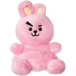Jucarie de plus Aurora Cooky Palm Pal 13cm in forma de iepuras realizata din material textil moale si pufos placut la atingere ideala pentru imbratisare si joaca zilnica Designul simpatic in nuante de roz cu interiorul urechilor contrastant este completat de expresia faciala jucausa care ii ofera un aspect vesel si atragator pentru copii Forma rotunjita si textura fina o fac potrivita pentru confort si relaxare fiind usor de tinut in brate si transportat oriunde Este ideala atat pentru 