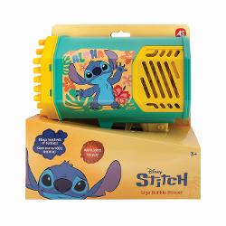 Pistol de facut baloane de sapun Stitch conceputa pentru distractie maxima in aer liber Acest model poate genera sute de baloane intr-un timp foarte scurt transformand orice joaca intr-un spectacol plin de culoare si miscare Designul este inspirat din universul Stitch cu grafica dinamica si culori vibrante fiind atractive pentru copii Dispozitivul este usor de utilizare avand un mecanism automat de suflare a baloanelor iar functia de lumini adauga un efect vizual suplimentar mai ales 