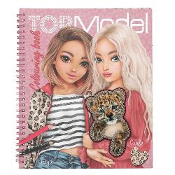 The spiral-bound TOPModel colouring book all about the cool animal trend Leo 40 colouring pages with stylish model motives and cute kittens The eye-catcher is the cute baby leopard appliqu&eacute; on the cover Also included a sticker sheet to embellish the artwork