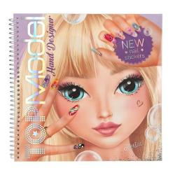 Ridica-ti mainile daca iti place nail art-ul cool cele 46 de pagini ale cartii de colorat TOPModel Hand Designer te invita sa creezi look-uri creative pe maini si unghii De asemenea sunt incluse 2 foi de autocolante laminate cu finisaj argintiu si 1 foaie de tatuaje pentru unghii
