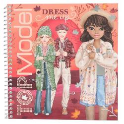 Elegant si confortabil in Cartea TOPModel Dress Me Up poti crea tinute de vis pentru sezonul rece cu autocolantele de Imbracaminte si accesorii din 11 foi de autocolante pe 24 de pagini cu spirala