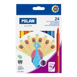 Carioca 24 culori MILAN 06F24 este un set de markere colorate reprezentând o alegere excelent&259; pentru activit&259;&539;i creative &537;i proiecte artistice Aceste markere sunt fabricate de MILAN un brand de încredere în industria papet&259;riei cunoscut pentru produsele sale de calitate &537;i durabilitateCaracteristicile cheie ale acestui set includ24 de culori vibrante setul include o gam&259; larg&259; de 