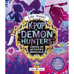 Deseneaz&259; Rezolv&259; &537;i Str&259;luce&537;te caIdolii t&259;i la v&acirc;n&259;toare de demoniP&259;&537;e&537;te pe scen&259; cu&nbsp;Cartea de activit&259;&539;i neoficial&259; KPop Demon Hunters Plin&259;&nbsp;de teste puzzle&8209;uri pagini de colorat &537;i surse de inspira&539;ie creative&nbsp;aceast&259; carte este modul perfect de a&8209;&539;i 
