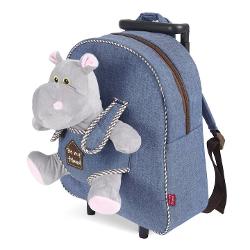 Ghiozdanul troller Perletti modelul Hipopotam Holly este conceput sa aduca zambete si confort in viata copiilor Cu un design adorabil si functional acest ghiozdan este ideal pentru a transporta rechizitele scolare sau obiectele preferate in timpul calatoriilor sau plimbarilor&nbsp;Caracteristici SpecialeDimensiuni 32 cm inaltime 28 cm latime 11 cm adancimeMaterial Textil denim de calitate usor de curatatHipopotam 