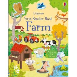 Explore life on the farm with this beautifully illustrated sticker bookMeet a host of animals and discover the big machines that help farmers grow and harvest their crops&nbsp;With over 140 stickers&nbsp;of cows chickens goats ducks tractors and much more to bring the busy scenes to life- Labelled stickers help introduce new vocabulary- Sticker play is ideal for building fine motor skills