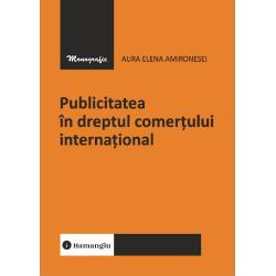 Cartea&nbsp;Publicitatea &icirc;n dreptul comer&539;ului interna&539;ional&nbsp;este prima monografie juridic&259; rom&acirc;neasc&259; dedicat&259; integral publicit&259;&539;ii &icirc;n dreptul comer&539;ului interna&539;ional reunind o analiz&259; doctrinar&259; riguroas&259; cu observa&539;ii &537;i clauze extrase direct din practica juridic&259; Lucrarea constituie un instrument unic pentru juri&537;ti avoca&539;i &537;i al&539;i 