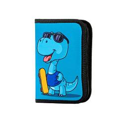 Penar &537;colar cu extensii DACO &ndash; 1 fermoar 2 extensii model dinozaurPenarul &537;colar&nbsp;Dinozaur&nbsp;este alegerea ideal&259; pentru copiii care iubesc dinozaurii &537;i accesoriile cool Cu un design atractiv ce prezint&259; un dinozaur pe skateboard acest penar aduce un plus de veselie &537;i stil &icirc;n ghiozdanul oric&259;rui 