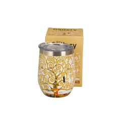 Cana termic&259;&nbsp;POMUL VIETII pe fundal deschis inspirat&259; de Gustav Klimt face parte din colec&539;ia Art Gallery &537;i este fabricat&259; din o&539;el inoxidabil 188 fiind perfect&259; pentru b&259;uturi calde &537;i reci ideal&259; pentru a fi luat&259; la serviciu la 