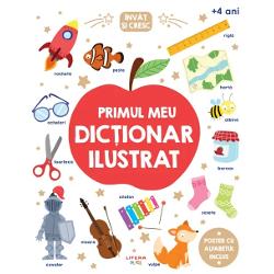 Cu ajutorul seriei &bdquo;&Icirc;nv&259;&539; &537;i cresc&ldquo; copiii &icirc;nva&539;&259; cuvinte noi prin jocAcest dic&539;ionar frumos ilustrat este perfect pentru biblioteca fiec&259;rui mic &537;colar No&539;iunile sunt definite clar prin propozi&539;ii simple &537;i ilustra&539;ii potrivite Pe l&acirc;ng&259; alfabet la final o s&259; g&259;se&537;ti &537;i perechi de cuvinte opuse sau cuvinte care rimeaz&259; Distrac&539;ia e garantat&259;