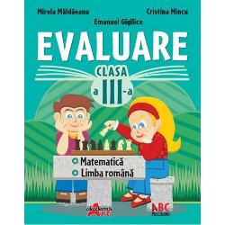 Evaluare clasa a III-a Matematica Limba romana